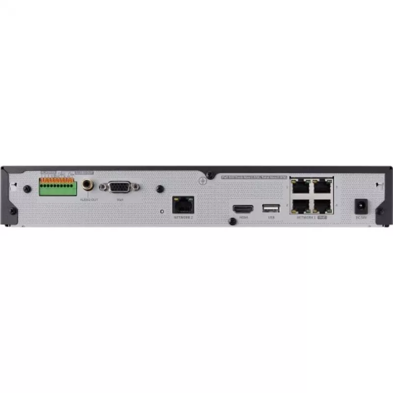 Sieťový videorekordér – 4 kanály – 50 Mbit/s – 1x SATA – HDMI – bez pevného disku – PoE switch