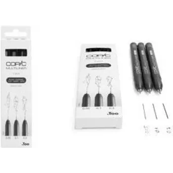 COPIC Multiliner Fineliner čierny 0.05 + 0.1 + 0.3 mm, 3 ks (22075631)