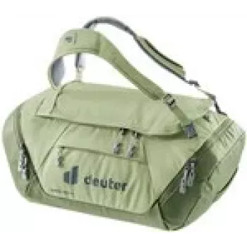 Duffel Pro 40 cestovná taška DEUTER — kapacita 40 L, odolné rukoväte, odnímateľný ramenný popruh
