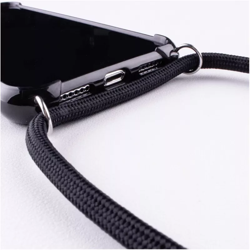 Lookabe Necklace Snake Edition puzdro na telefón pre iPhone XR, strieborné/čierne