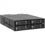 ICY DOCK - ToughArmor MB720MK-B V3 - 4x PCIe 4.0 M.2 NVMe na 4x OCuLink v 1x 5,25 šachte mobilný rám kovový čierny so zámkom na kľúč (Tri-Mode kompatibilný)