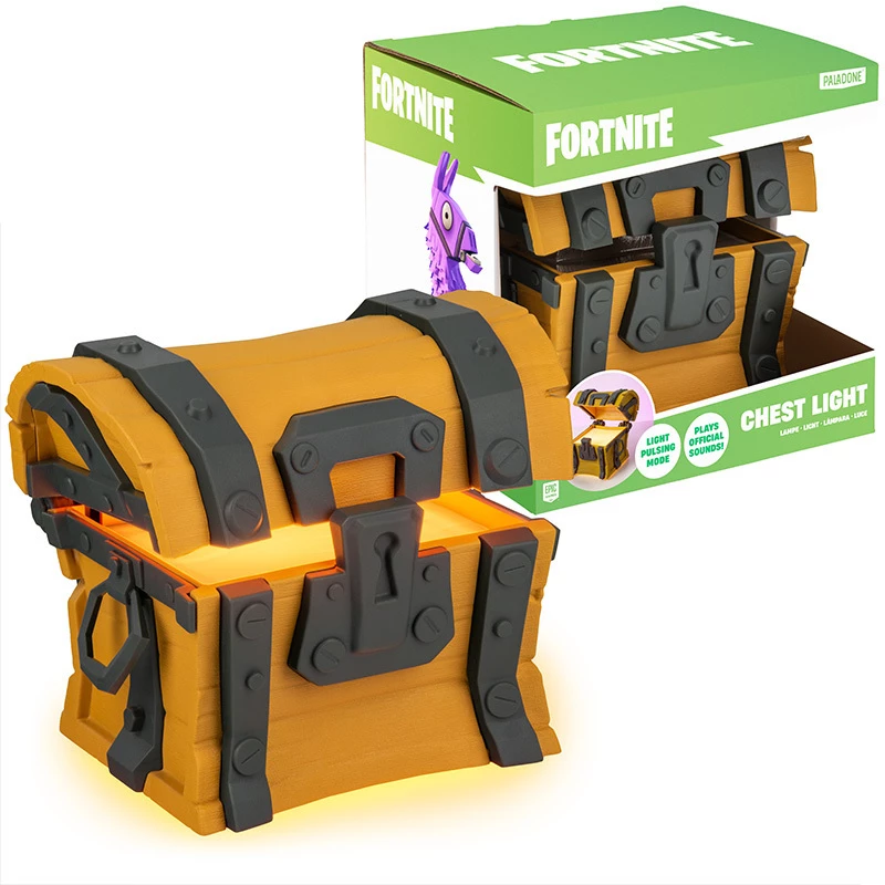 Stolná lampa Paladone Fortnite Chest Light – tematická LED novinka