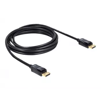 DisplayPort kábel DeLOCK 82424 3 m konektor samec-konektor samec zlatý čierny