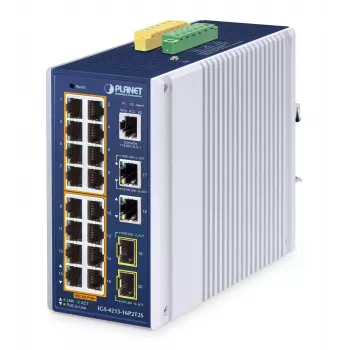 Upravovaný switch PLANET IP30 16-portový L2/L4 Gigabit Ethernet PoE