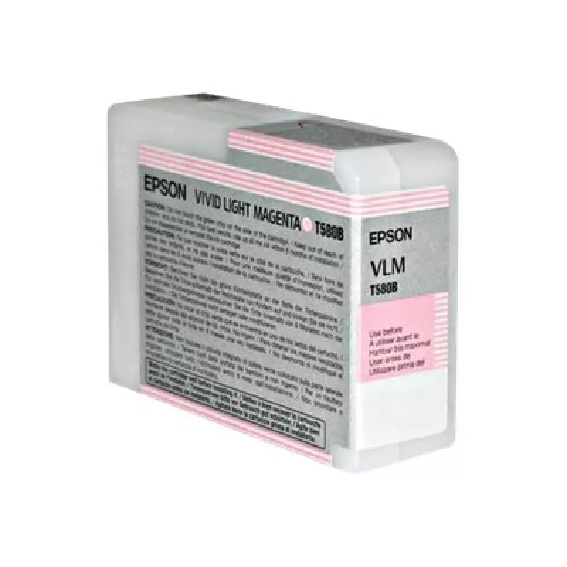 Epson Singlepack Vivid Light Magenta T580B00, Vivid light Magenta, pigmentový atrament, 80 ml, 1 ks