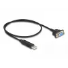 DeLOCK USB 2.0 na sériový RS-232 adaptér 50 cm FTDI čierna