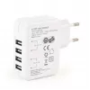 USB nabíjačka univerzálna biela/4-portová EG-U4AC-02 GEMBIRD