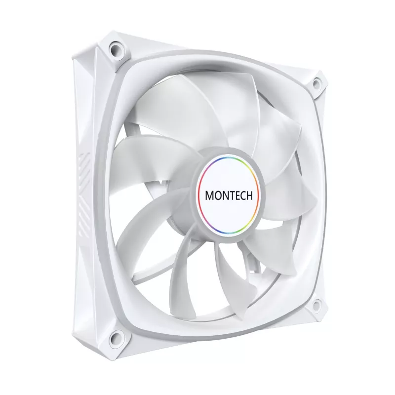 MONTECH RX120 PRO biely 120mm ARGB Reverse Blade balenie 3 ks