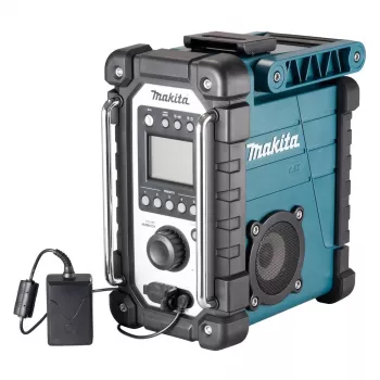 Staveniskové rádio Makita DMR116 digitálne AM FM 3,5W tyrkysové