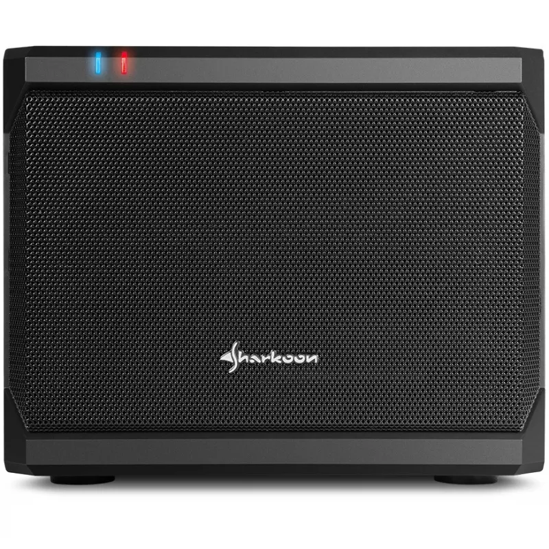 Sharkoon QB One čierna - Midi/Minitower ITX, Mini-ITX 3,5 - PC/server napájací zdroj chladič - USB, USB 2.0, USB 3.0
