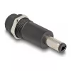 Adaptér DELOCK DC 5,5 x 2,1 mm (samica) na DC 5,5 x 2,5 mm (samec), čierny