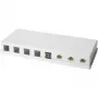 LOGILINK- Keystone nástenné puzdro 8 port UTP, biele, neosadené (NK4035)