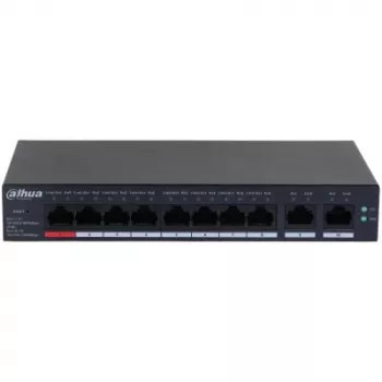 Dahua Technology DH-CS4010-8GT-110 sieťový switch Managed L2 Gigabit Ethernet (10/100/1000) Power over Ethernet (PoE) čierny