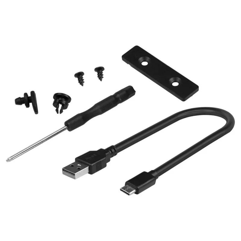 SSD puzdro SAVIO AK-84 čierna pre M.2 disky, USB 10 Gbit/s (Type-A / Type-C), hliník + ABS