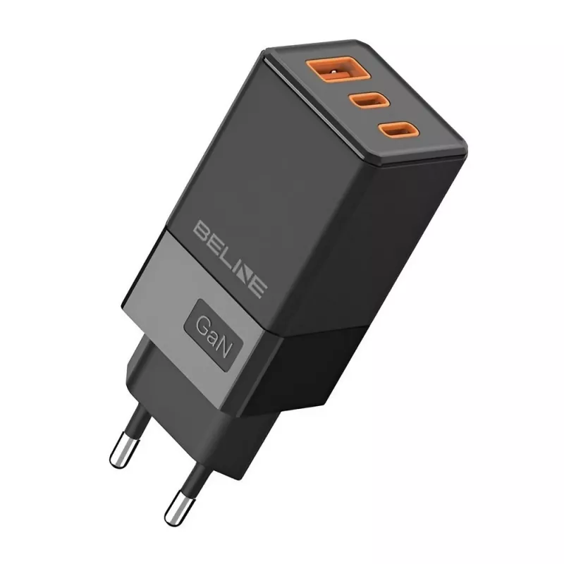 Nabíjačka Beline BELI02750 65W GaN s 2×USB-C a 1×USB-A