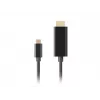 Lanberg kábel USB-C na HDMI, 0,5 m 4K/60Hz, čierny | Lanberg | kábel USB-C na HDMI | CA-CMHD-10CU-0005-BK | 0,5 m