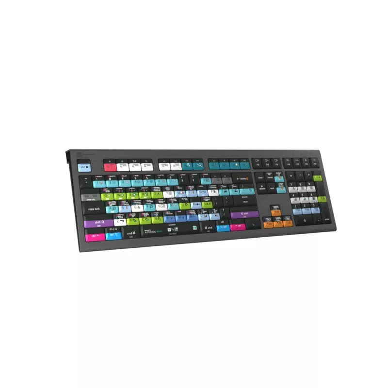 Logickeyboard Avid Media Composer Astra 2 klávesnica univerzálna USB QWERTY nemecká sivá
