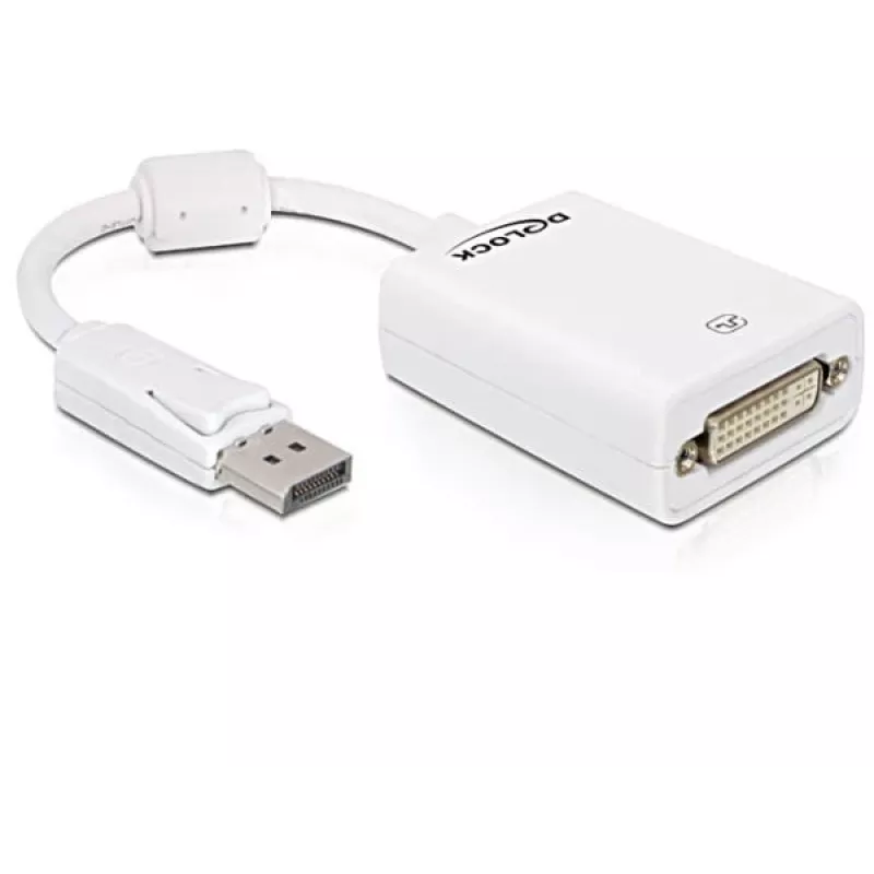 Video kábel adaptér DeLOCK 61765 DisplayPort na DVI-I 0,125 m