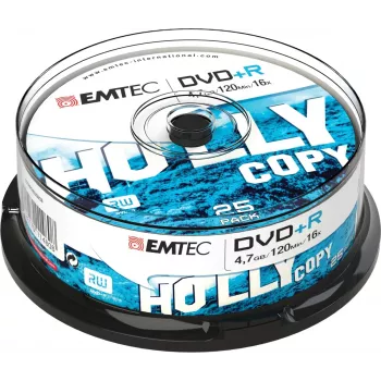 Optický disk DVD+R EMTEC ECOVPR472516CB 4,7 GB 16×, spindel 25 kusov