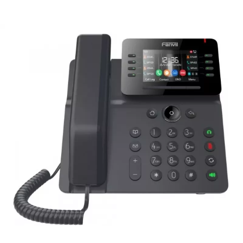 IP telefón Fanvil V64 čierny 12 liniek LCD WLAN