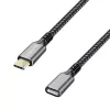 USB 3.2 Gen2 Type-C na USB-C/F, PD, 1 m