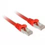 Sharkoon ethernetový patch kábel červený