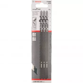 Bosch Speed for Wood T 744 D listy do priamočiarej píly, 3 ks