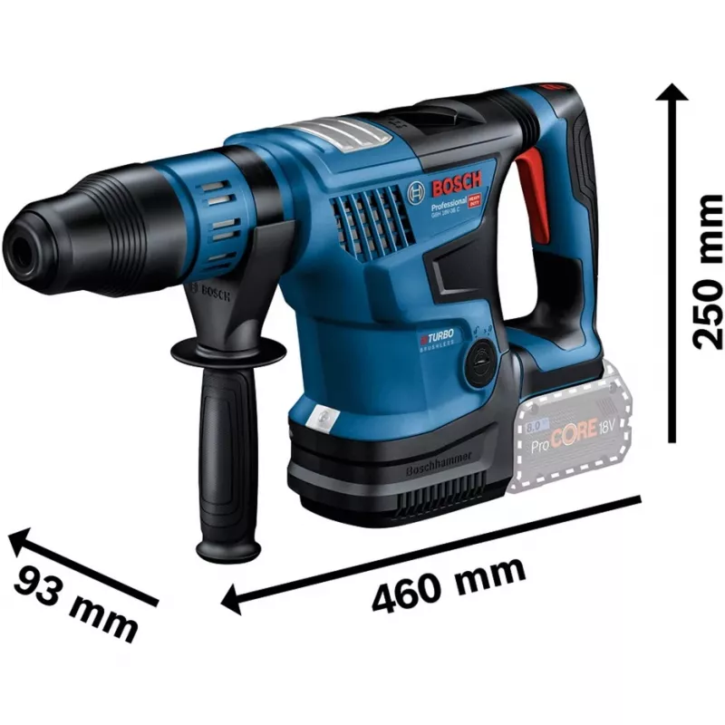 Bosch GBH 18V-36 C Professional 500 ot/min SDS Max 6,1 kg čierna, modrá