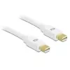 DeLOCK - DisplayPort kábel - Mini-DisplayPort (M) - Mini-DisplayPort (M) - 2,0 m - biela - pre Apple MacBook, MacBook Air, MacBook Pro (82795)