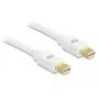 DeLOCK - DisplayPort kábel - Mini-DisplayPort (M) - Mini-DisplayPort (M) - 2,0 m - biely - pre Apple MacBook, MacBook Air, MacBook Pro (82795)