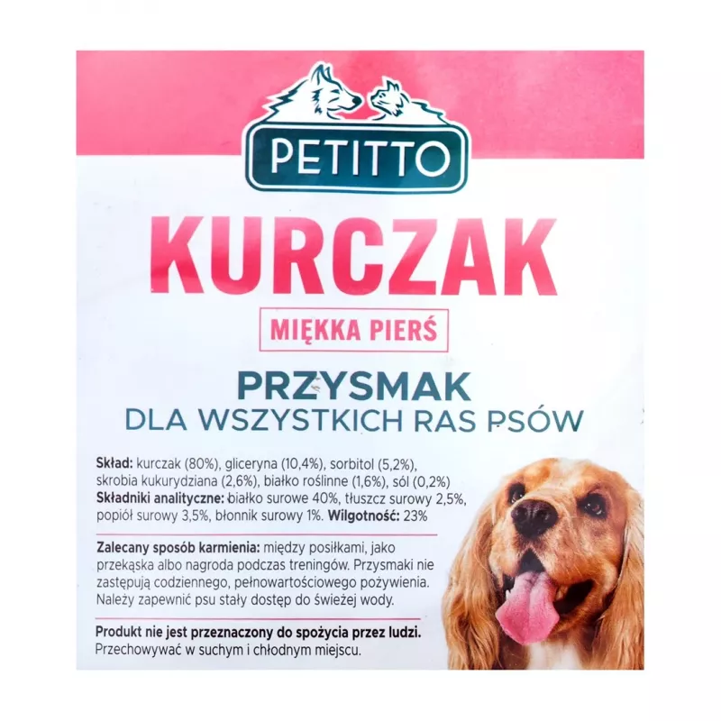 PETITTO Soft kuracie prsia - psie maškrty - 500 g