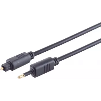 Optický audio kábel ShiverPeaks 69014-3.0 Toslink konektor samec na 3,5 mm konvertor, 3 m, 4,0 mm kábel