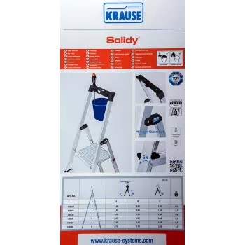 Voľne stojaci rebrík SOLIDY 4 stupne KRAUSE