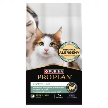 PURINA PRO PLAN LIVECLEAR STERILISED ADULT bohaté na morčacie 1,4 kg