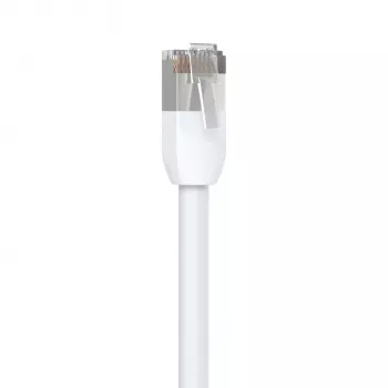 Ethernet patch kábel UBIQUITI UACC-CABLE-PATCH-OUTDOOR-1M-W Cat5e RJ-45 na RJ-45, 1 m, biely, S/UTP, TPE plášť