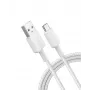 USB kábel Anker 322 1,8 m USB A USB C biely