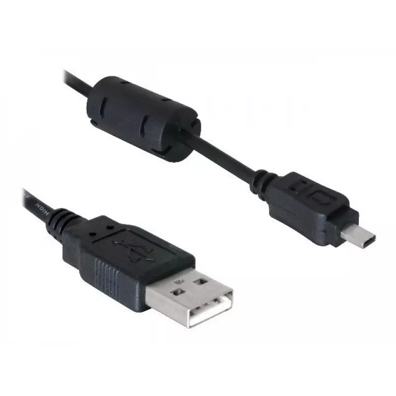 DeLOCK 82414 USB kábel na konektor digitálneho fotoaparátu (Nikon 8-pin UC-E6), 1,83 m, čierny