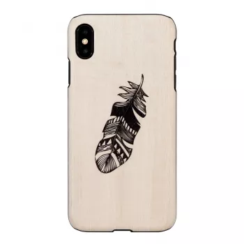 Puzdro na smartphone man and wood pre iPhone XS Max Indian čierna