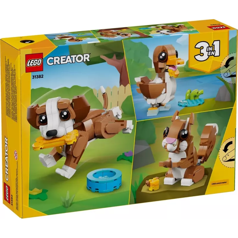 LEGO CREATOR 3 IN 1 31382 Roztomilé zvieratá: Hravé šteniatko
