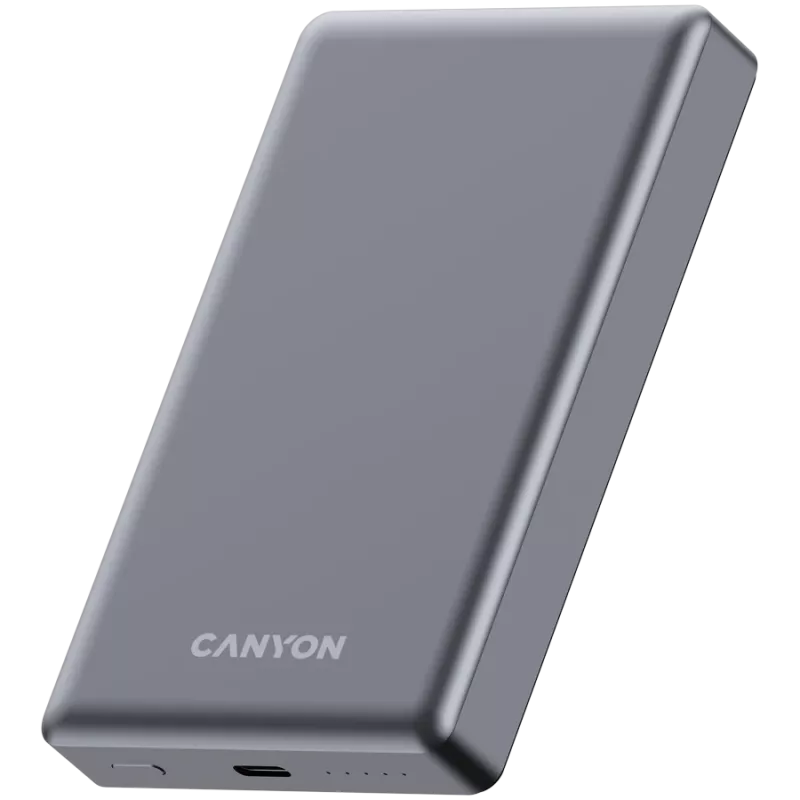 Canyon OnCharge 510 - powerbank - 10 000 mAh - vstup USB-C - výstup USB-C PD 20W + Wireless Magnet