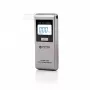 Alkohol tester ORO‑MED X12 PRO SILVER — bezkontaktný dychový alkohol tester, rozsah 0–4 g/l, LCD, batérie AAA