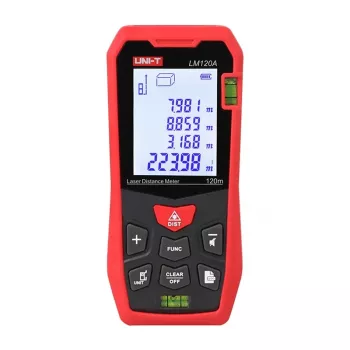 UNI-T LM-120A laserový diaľkomer, 120 m