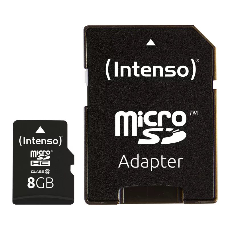 PAMÄŤOVÁ KARTA MICRO SDHC 8GB C10/W/ADAPTER 3413460 INTENSO