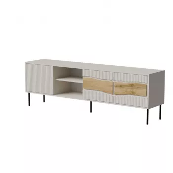 TV skrinka cama meble INSERTO 3D1W 190x40x62 cm cashmere s LED