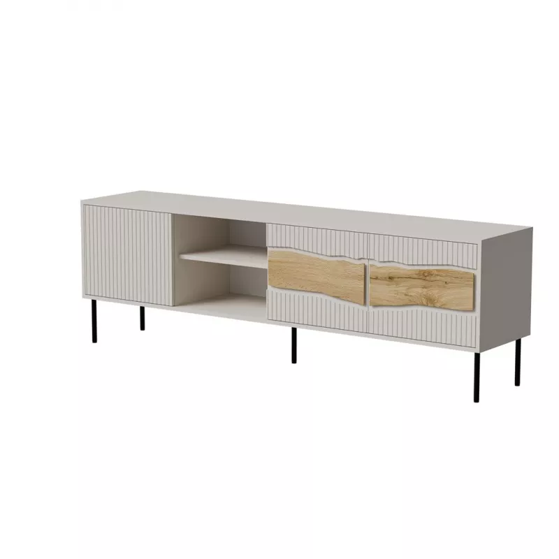 TV skrinka cama meble INSERTO 3D1W 190x40x62 cm cashmere s LED
