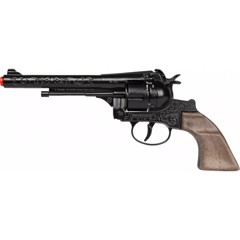 Pulio Metal Cowboy Revolver Gonher — hračkársky kovový revolver na zápalky model 155122/6