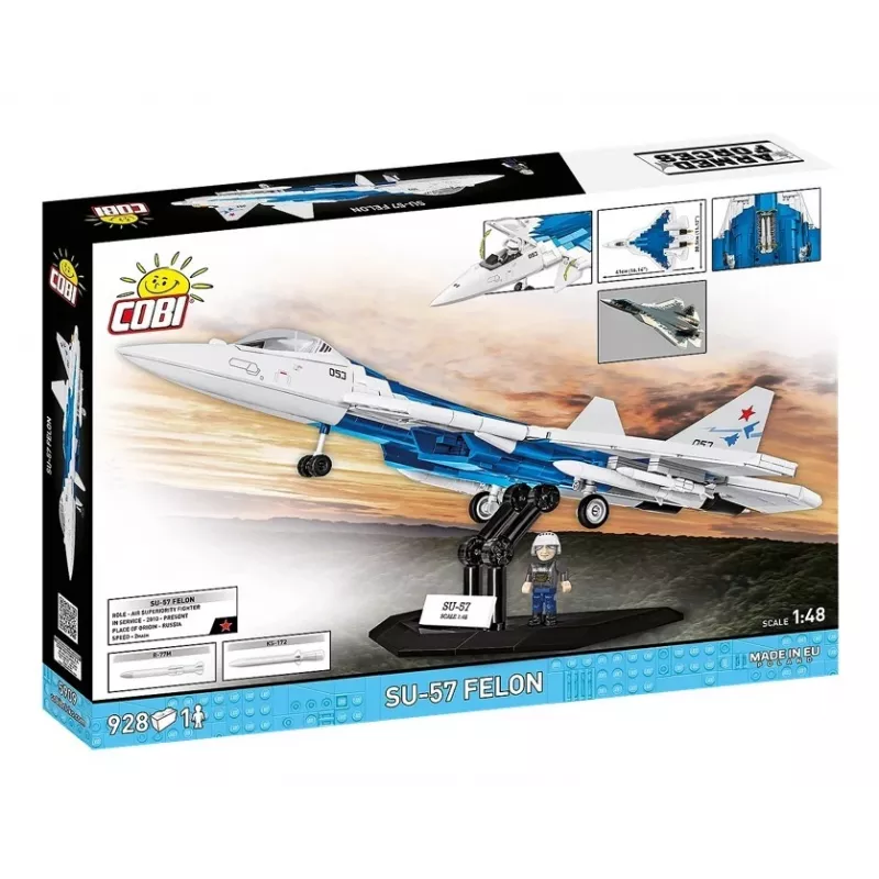 Stavebnica Cobi SU-57 Felon, 928 dielov – Cobi model COBl-5909