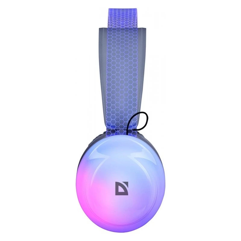 Defender FreeMotion B651 63651 bezdrôtové slúchadlá na uši, Bluetooth 5.3, RGB podsvietenie, 20–20000 Hz, 105 dB, USB-C, AUX, biele