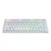 SAVIO PHENIX WHITE bezdrôtová mechanická klávesnica, Gateron Red Pro, ABS