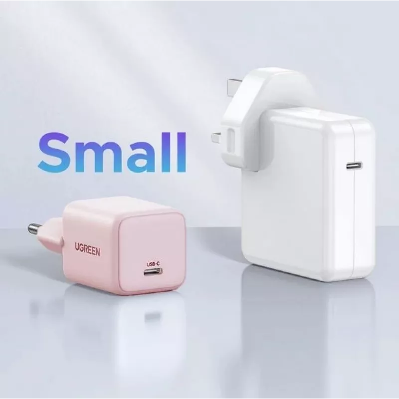 Napájací zdroj UGREEN X512 20W USB-C PD rýchle nabíjanie, ružový, vstup 100–240V, 1× USB-C